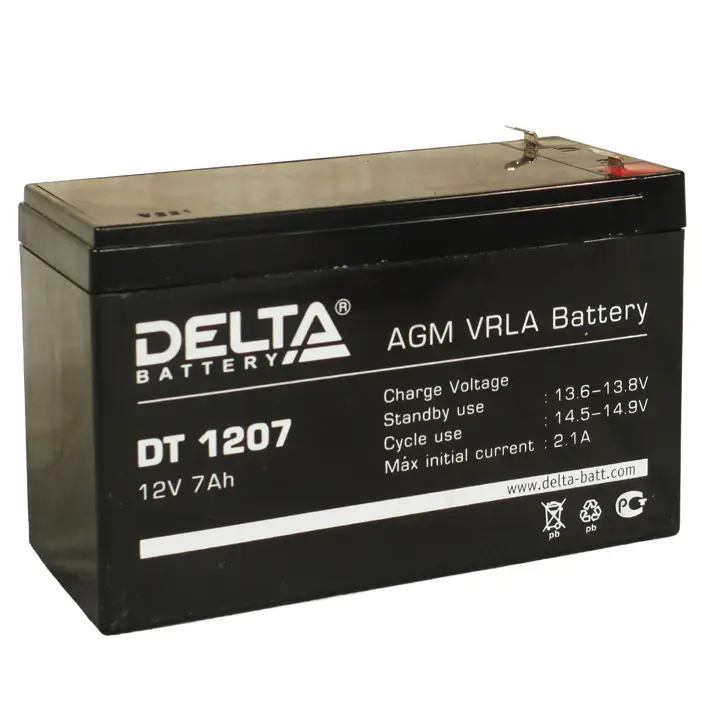 DT1207аккумулятор7Ач12ВDelta